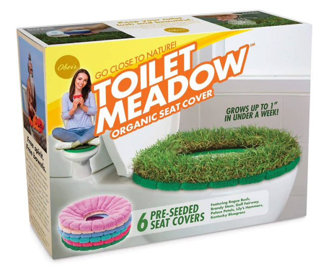 Organic Grass Meadow Toilet Seat Cover