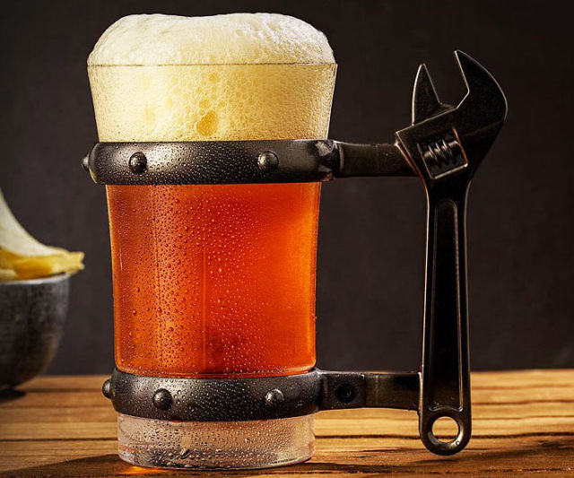 Tool Handle Glass Beer Mugs