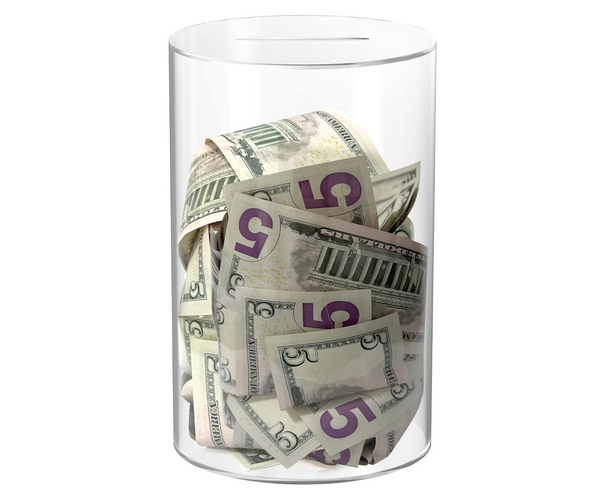 Transparent Can Piggy Bank