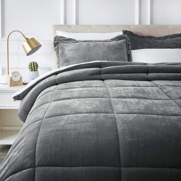Ultra-Soft Micromink Sherpa Comforter Bed Set
