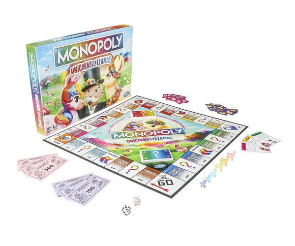 Unicorns and Llamas Monopoly Game