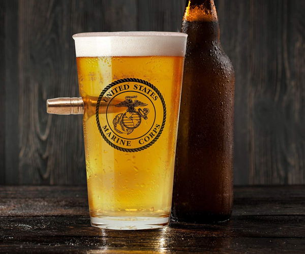 United States Marine Corps Bullet Glass