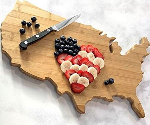 United States of America Shaped Cutting Board