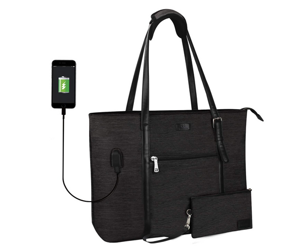 USB Charging Luggage Tote