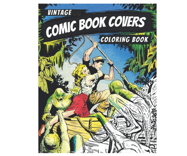 Vintage Comic Book Cover Coloring Book
