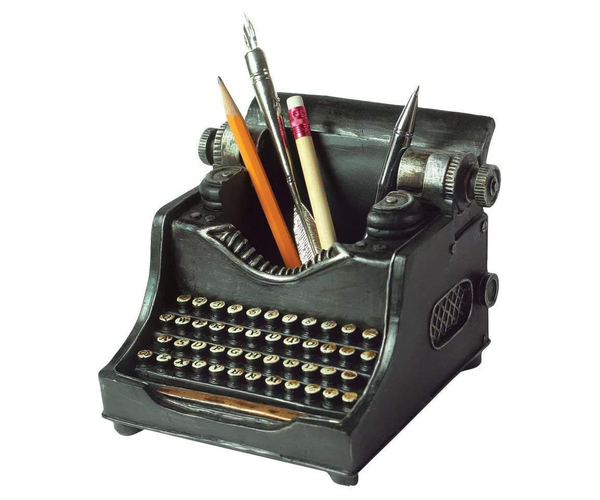 Vintage Typewriter Pencil Cup