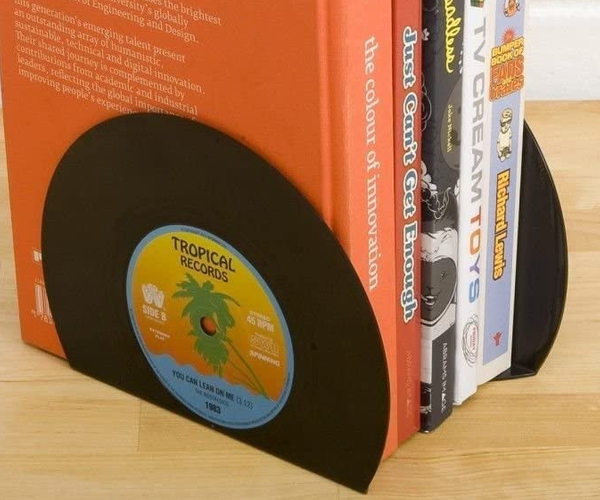 Vinyl Record Bookends