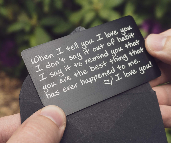 Wallet Card Love Note