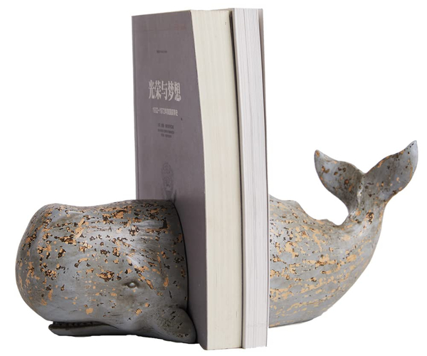 Whale Book Ends