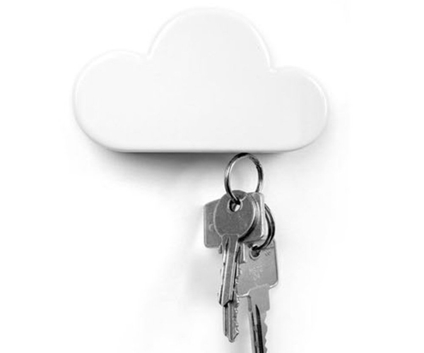 White Cloud Magnetic Wall Key Holder
