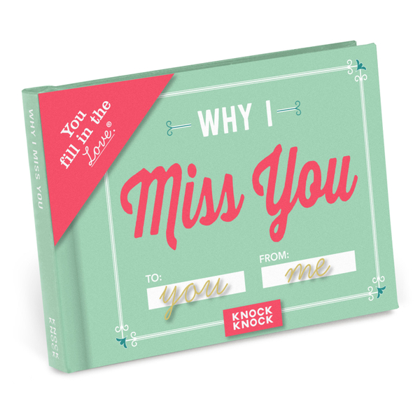 Why I Miss You Fill-In-The-Blank Book