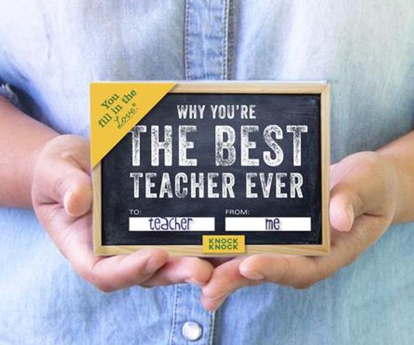 Why You're The Best Teacher Fill In The Blank Book