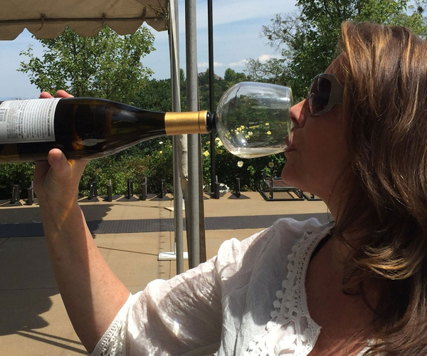 Wine Bottle Glass Attachment Cup