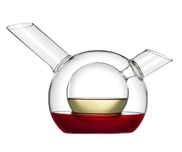 Wine Enthusiast Duet Double Decanter