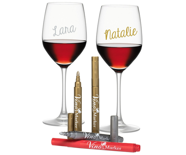 Wine Glass Metallic Pen