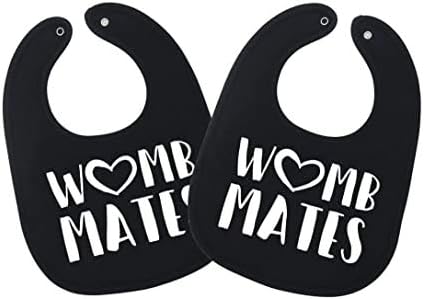 Wombmates Funny Bibs for Twins