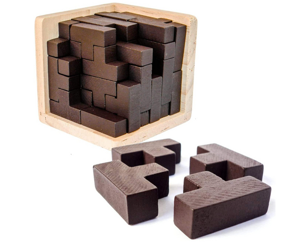 Wood Cube Puzzle
