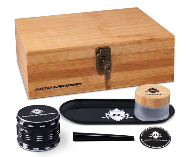 Wood Stash Box Kit with Rolling Tray