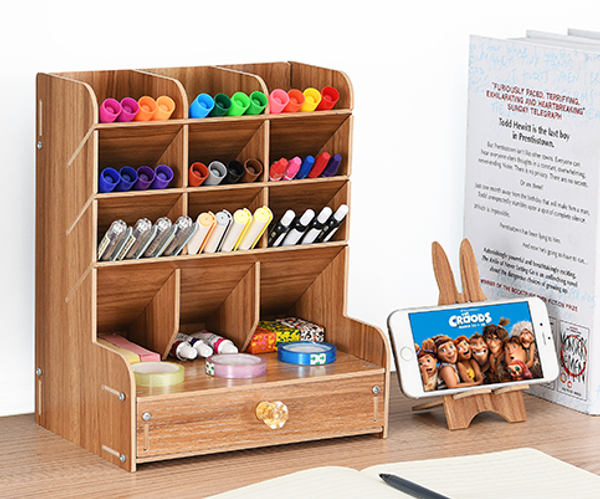 Wooden Supply Organizer