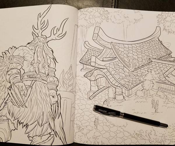 World of Warcraft Adult Coloring Book
