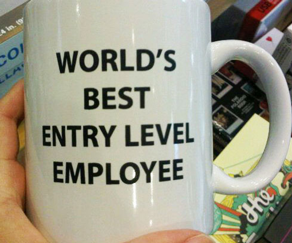 World's Best Entry Level Employee Funny Coffee Mug