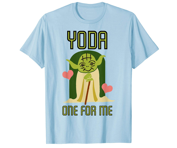 Yoda One For Me Cute Valentine's Graphic T-Shirt