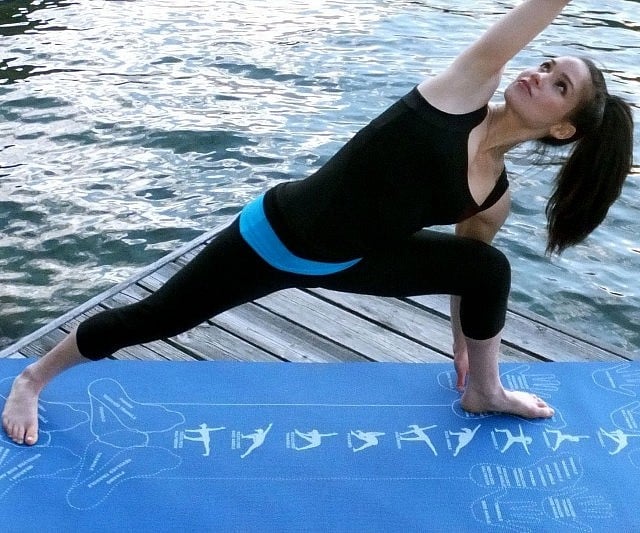 Instructional Yoga Mat