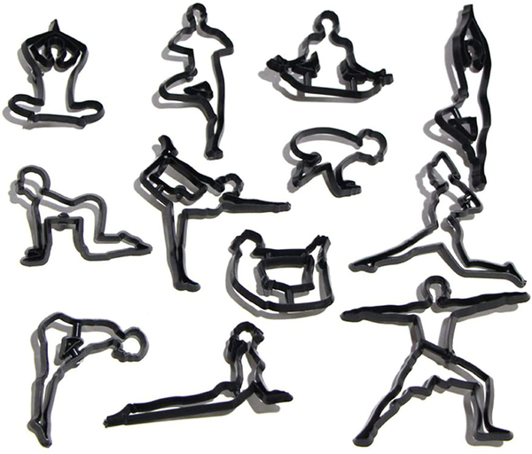 Yoga Pose Cookie Cutters