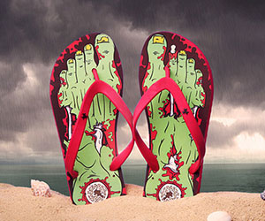 Zombie Flip Flops