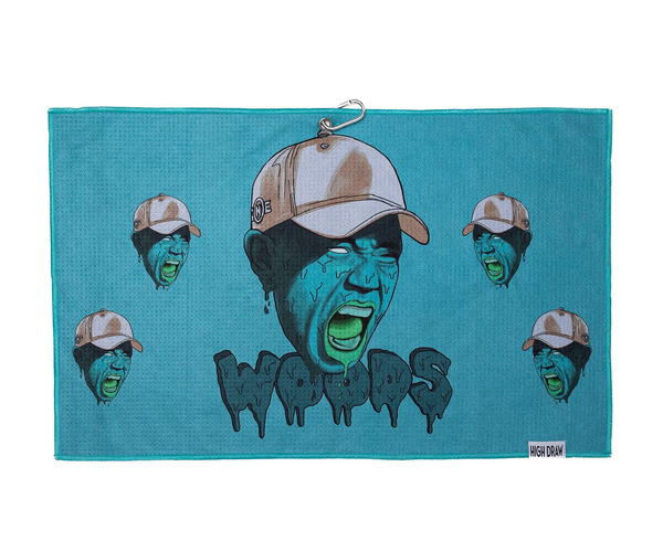 Zombie Tiger Woods Golf Towel