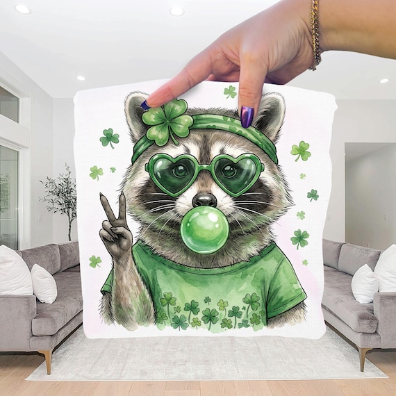 St Patricks Day PNG, Funny Raccoon St. Patrick's Day Png, Retro St Patricks Day, Coquette St Patty's Day, Lucky, St Patricks Coquette, Irish