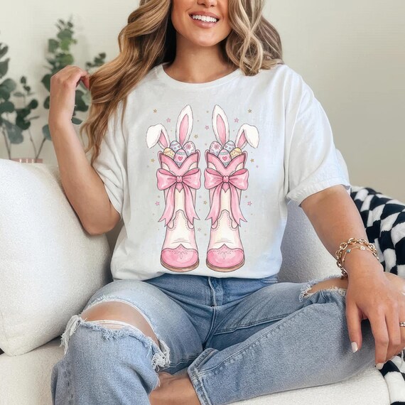 Western Easter Bunny PNG, Cowboy Boots, Howdy Easter (Digital Download)