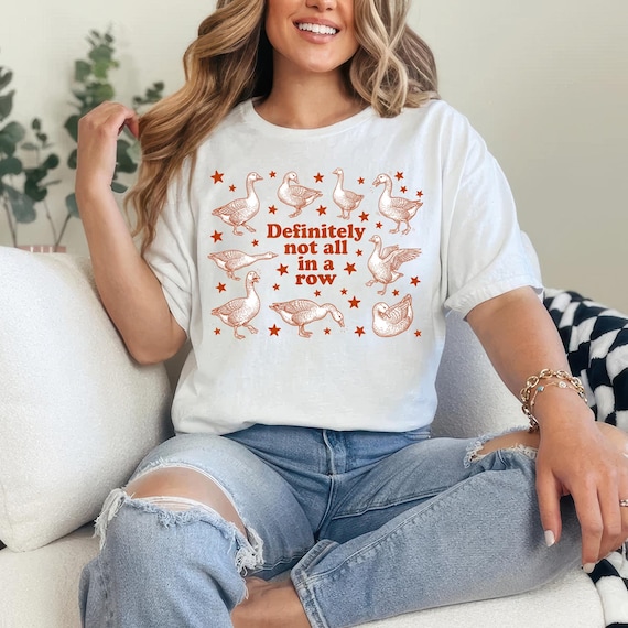 Ducks Not in A Row PNG, Definitely Not In A Row, Funny Vintage Retro PNG, Graphic PNG, Funny Mental Health png, Sublimation Design
