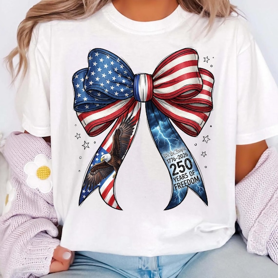 America 250 Years of Freedom png, Coquette Bow 1776 2026, Patriotic Eagle “We The People", Independence Day Design ( DIGITAL DOWNLOAD )