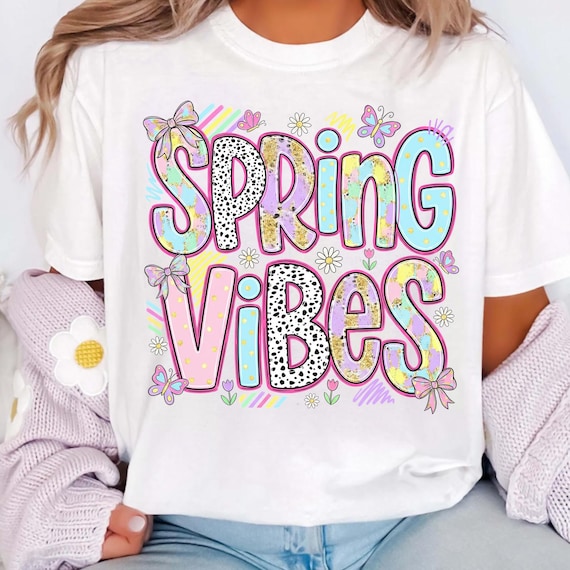 Spring Vibes Png, Retro Spring Png, Flower Png, Leopard Print Png, Coquette Bow Png, Pastel Spring Png, Brushstroke Png ( DIGITAL DOWNLOAD )