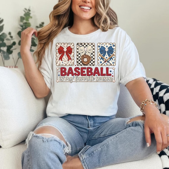 Baseball is My Favorite Season Png, Coquette Baseball png, Retro Baseball Shirt png, Game day png, Trendy Baseball Mom PNG, Asthetic png