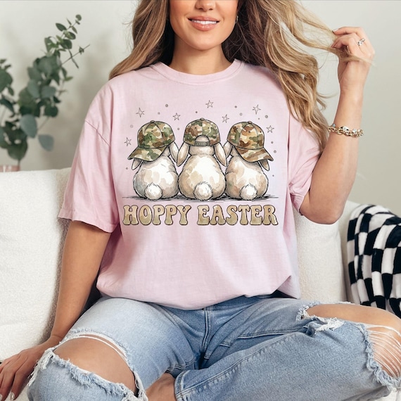 Retro Hoppy Easter PNG, Toddler Como, Bunny Design, Bunnies Sublimation Designs for Easter Day, Spring Shirt Design, Groovy Rabbit Graphic